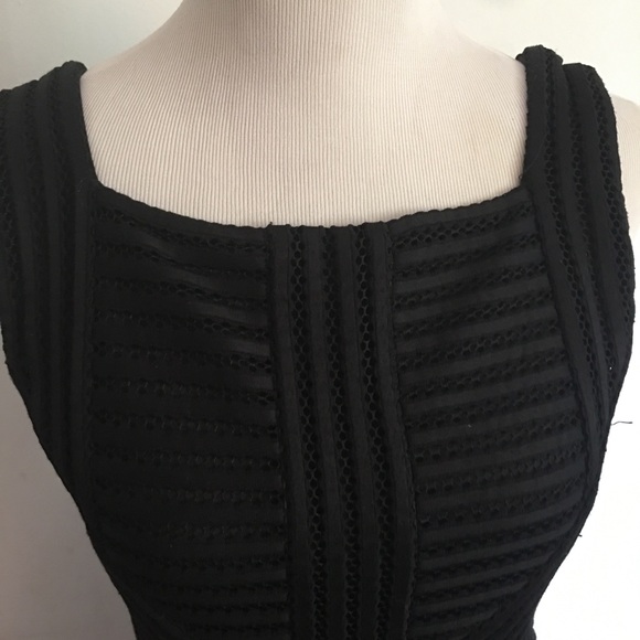 Garcia Elegant Monochromatic Lined Black Sleeveless Fit & Flare Dress: Size 8 - Picture 2 of 10